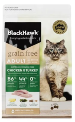 Buy Black Hawk Grain Free Chicken and Turkey Adult Dry Cat Food Online