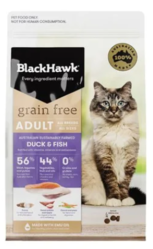 Buy Black Hawk Grain Free Duck and Fish Adult Dry Cat Food Online