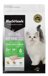  Buy Black Hawk Kitten Chicken and Rice Dry Cat Food New Formula 