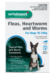 Buy Aristopet Spot Treatment for Dogs 10 -25 kg Blue Pack|Flea 