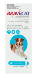 Buy Bravecto Spot on for Large Dogs Aqua Pack|Flea and Tick Treatment|