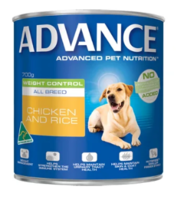 Advance Adult Dog Weight Control All Breed with Chicken & Rice Cans 