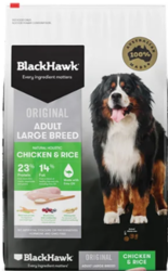  Buy BLACK HAWK Dry Dog Food Large Breed Adult Chicken And Rice 