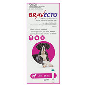 Buy Bravecto For Extra Large Dogs 40-56Kg (Pink) Online