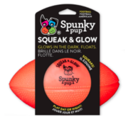 Buy Spunky Pup Squeak and Glow Football 14cm for Dogs |Pet Toy| Online