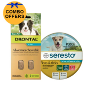 Buy Seresto Collar + Drontal Allwormer for Dogs up to 8kg |Pets