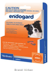 Buy Endogard Wormers for Large Dogs 20kg Orange Pack |Pet Worm