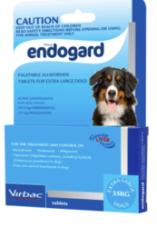 Buy Endogard Wormers for Extra Large Dogs 35kg Blue Pack |Pet Worm 