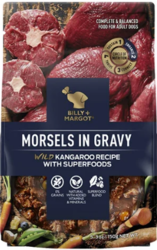 Buy Billy & Margot Dog Adult Morsels in Gravy Wild Kangaroo 