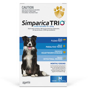 Simparica TRIO For Medium Dogs 10.1 - 20Kg Blue | DiscountPetCare