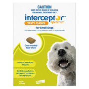 Buy Interceptor Spectrum Tasty Chews For Small Dogs 4 to 11kg Green