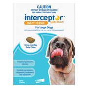 Buy Interceptor Spectrum Tasty Chews For Large Dogs 22 to 45kg Blue