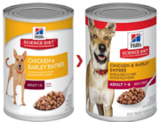 Hills Science Diet Adult Chicken And Barley Entree Canned 