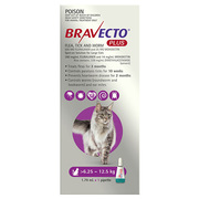 Buy Bravecto Plus for Large Cats 6.25 to 12.5kg Purple|Flea,  Ticks