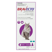 Buy Bravecto Spot On for Large Cats 6.25 to 12.5kg Purple|Flea,  Ticks