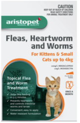 Buy Aristopet Spot Treatment for Kitten and Cat Upto 4kg |Pets Worm