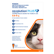 Buy Revolution Plus for Medium Cats 2.5 to 5kg Orange Pack|Pets Worm