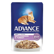 Advance Adult Cat Light Chicken & Turkey in Jelly Wet Food