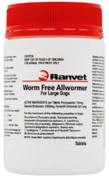 Buy Ranvet Allwormer Large Dog 25 Kg Online-VetSupply