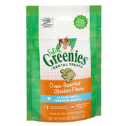 Greenies Feline Dental Cat Treats Roasted Chicken Flavour 60g