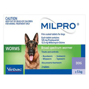 Buy Milpro Wormer For Dogs 5 - 25 Kg Online | DiscountPetCare