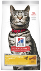 Hill's Science Diet Adult Urinary Hairball Control Chicken Dry 