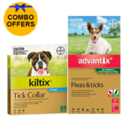 Buy ADVANTIX & KILTIX COMBO FOR PUPPIES / SMALL DOGS UNDER 4KG (GREEN)