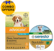 Buy ADVOCATE + SERESTO COLLAR COMBO PACK FOR SMALL/MEDIUM DOGS 4-8KG