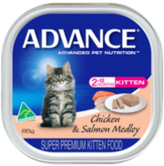 Advance Kitten Chicken & Salmon Flavored Food Cans 85 Gm-VetSupply