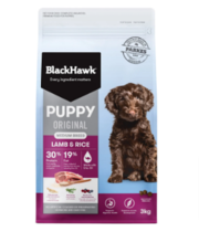 Buy Black Hawk Puppy Original Medium Breed Lamb & Rice 3 kg Online