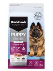 Buy Black Hawk Puppy Original Large Breed Lamb & Rice 10 kg Online