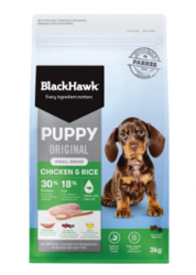 Buy Black Hawk Puppy Original Small Breed Chicken and Rice 3 kg Online