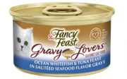 Fancy Feast Cat Adult Gravy Lovers Whitefish & Tuna |Pet food 