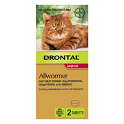 Drontal Allwormer Tablets for Large Cats 6Kg | DiscountPetCare