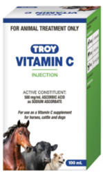 Buy Troy Vitamin C Injection for Horses,  Cattle and Dogs|Free Shipping