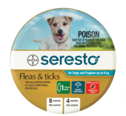 Seresto Flea and Tick Collar for Dogs under 8 Kg (Blue) 1 Piece