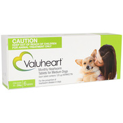 Buy Valuheart Heartworm Tablets For Medium Dogs 11 To 20Kg (Green)