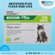 Buy Neoveon Plus Fleas and Lice For Cats 4,  8,  12 Pack Online