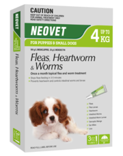 Buy Neovet Flea and Worming For Puppies and Small Dogs Upto 4kg Green 
