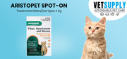 Buy Aristopet Spot-on Treatment Kitten/Cat Upto 4 Kg 3 Pack Online