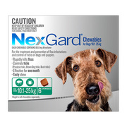Buy Nexgard Chewables For Medium Dogs (10.1 - 25 Kg) Green Pack 