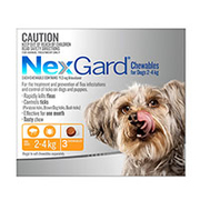 Buy Nexgard Chewables For Very Small Dogs (2 - 4 Kg) Orange Pack 