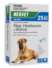 Buy Neovet Flea and Worming For Extra Large Dogs Over 25Kg Blue 3 Pack
