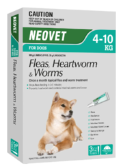 Buy Neovet Flea and Worming For Medium Dogs 4 to 10kg Aqua 3 Pack