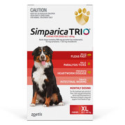 Buy Simparica Trio For Extra Large dogs 40.1-60KG (Red) | VetSupply