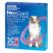 Buy Nexgard Spectra Large Dog - Fleas  Ticks  Mites  Heartworm & Worm 