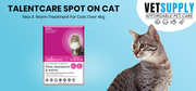 Buy Talentcare Spot On Cat Flea & Worm Treatment for Cats Over 4kg 