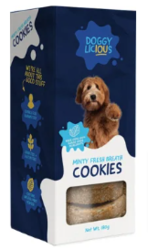 Doggylicious Minty Fresh Breath Cookies for Dogs| Dog Food | VetSupply