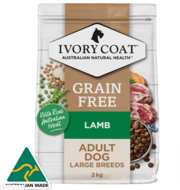 Buy Ivory Coat Grain Free Lamb Adult Large Breed Dry Dog Food 