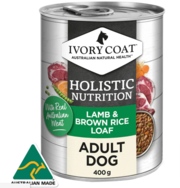 Shop Ivory Coat Holistic Nutrition Lamb & Brown Rice Loaf Adult 